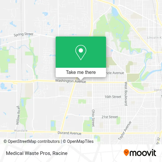 Medical Waste Pros map