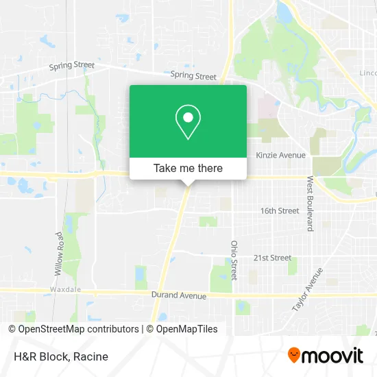 H&R Block map