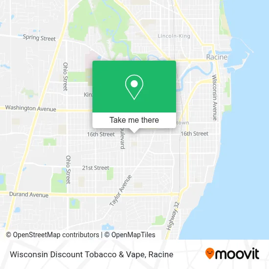 Wisconsin Discount Tobacco & Vape map