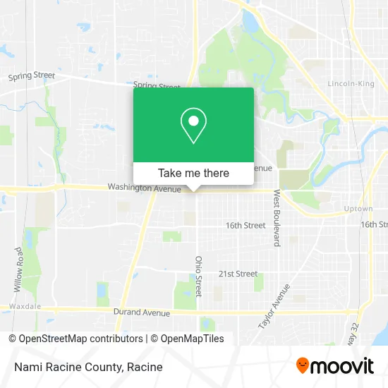 Nami Racine County map