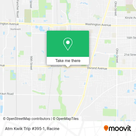 Atm Kwik Trip #395-1 map