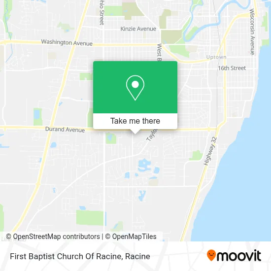 First Baptist Church Of Racine map