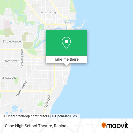 Case High School Theatre map