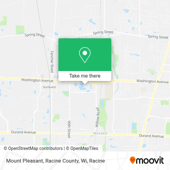 Mount Pleasant, Racine County, Wi map