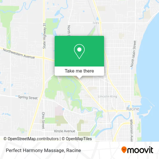 Perfect Harmony Massage map