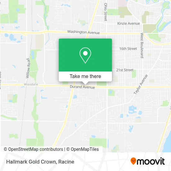 Hallmark Gold Crown map