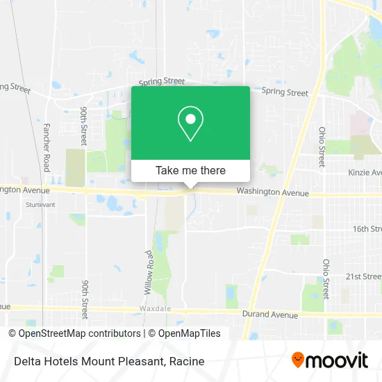 Delta Hotels Mount Pleasant map