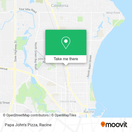 Papa John's Pizza map
