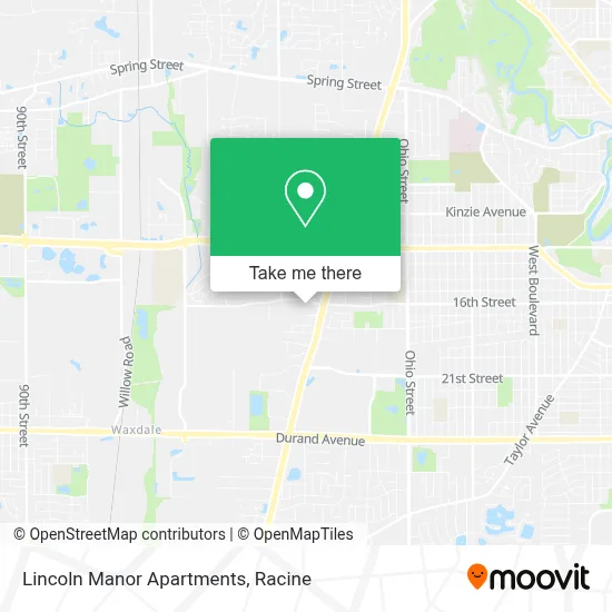 Lincoln Manor Apartments map