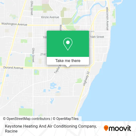 Keystone Heating And Air Conditioning Company map