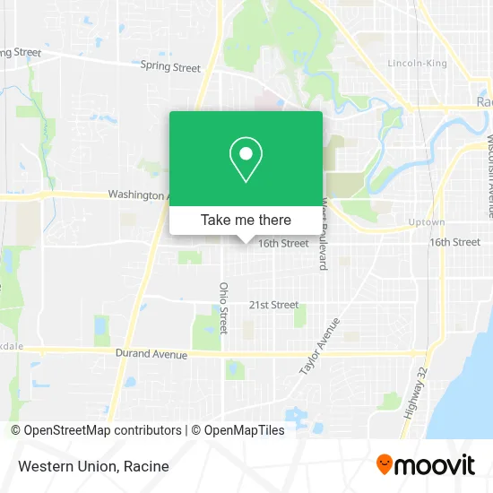 Western Union map