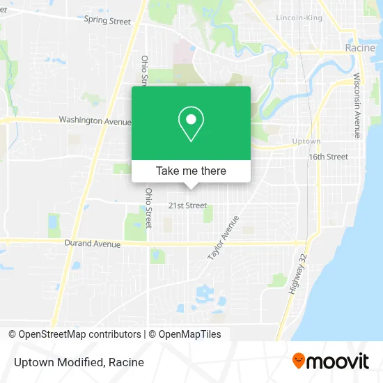 Uptown Modified map