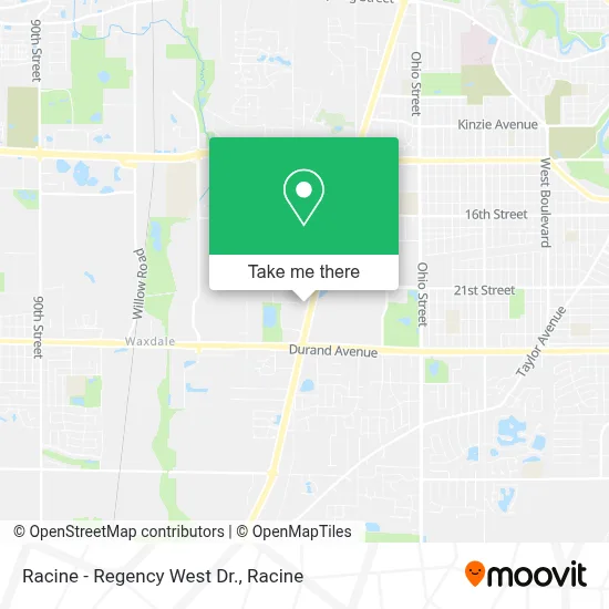 Racine - Regency West Dr. map