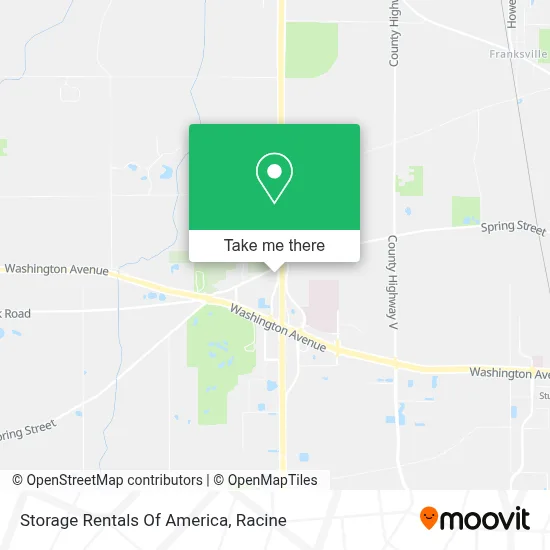 Storage Rentals Of America map