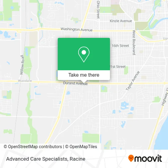 Advanced Care Specialists map