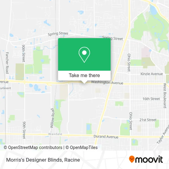 Morris's Designer Blinds map