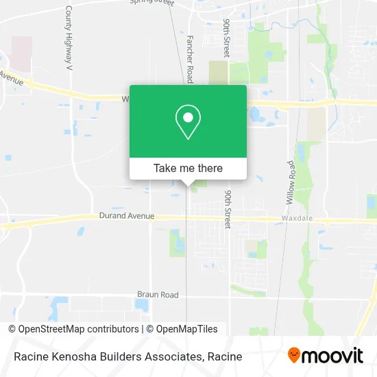 Racine Kenosha Builders Associates map