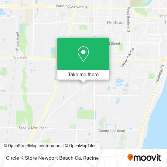 Circle K Store Newport Beach Ca map