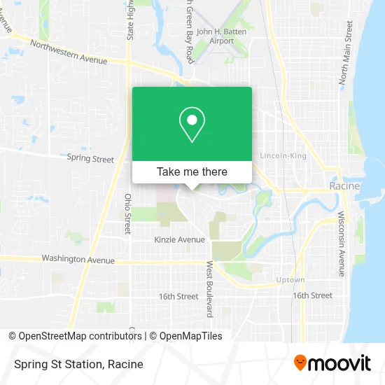 Spring St Station map