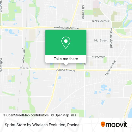 Sprint Store by Wireless Evolution map