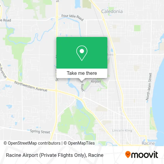 Racine Airport (Private Flights Only) map