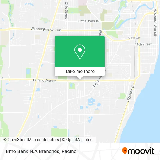 Bmo Bank N.A Branches map