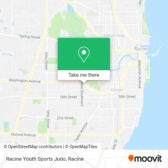 Racine Youth Sports Judo map
