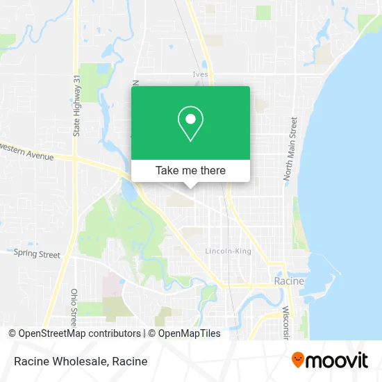 Racine Wholesale map