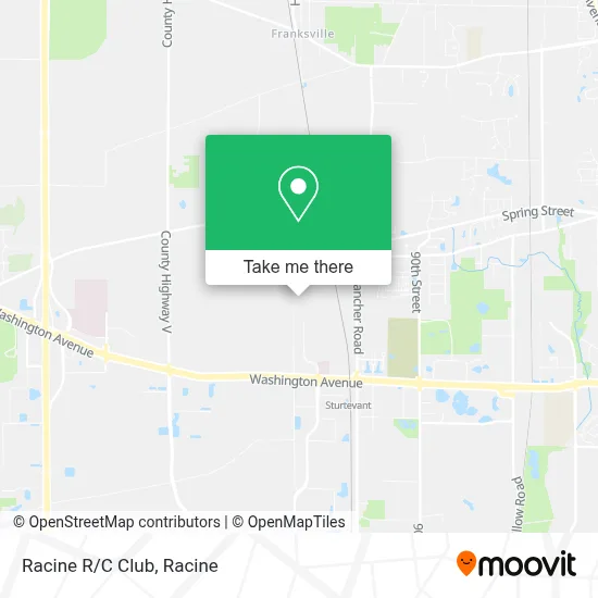 Racine R/C Club map