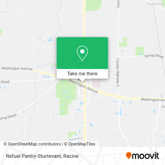 Refuel Pantry-Sturtevant map