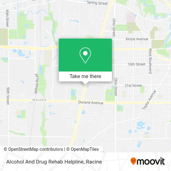 Alcohol And Drug Rehab Helpline map