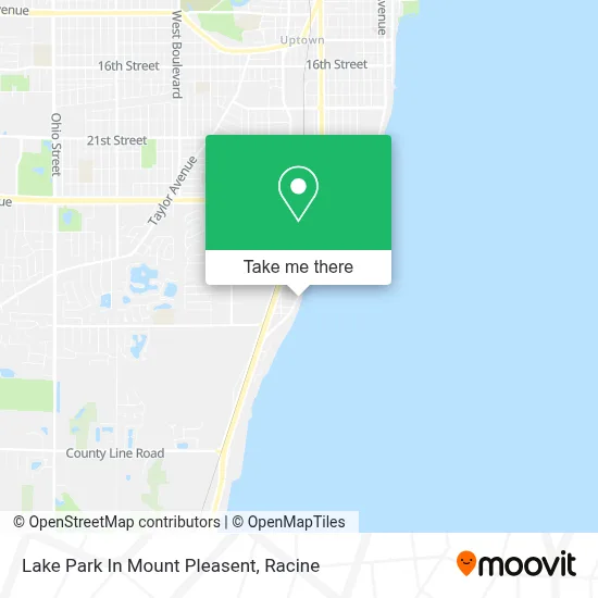 Lake Park In Mount Pleasent map