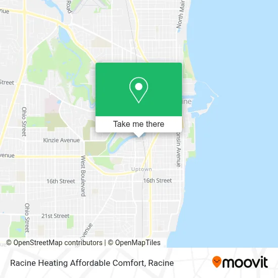 Racine Heating Affordable Comfort map