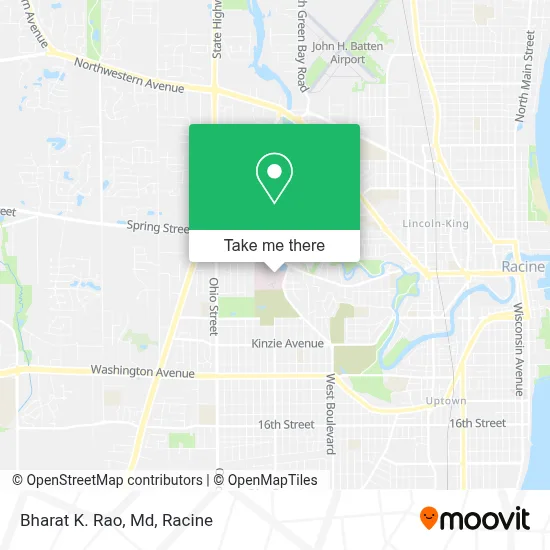 Bharat K. Rao, Md map