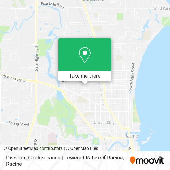 Discount Car Insurance | Lowered Rates Of Racine map