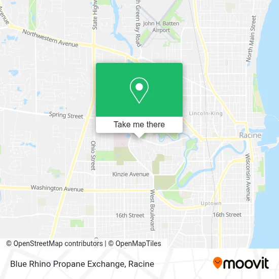 Blue Rhino Propane Exchange map