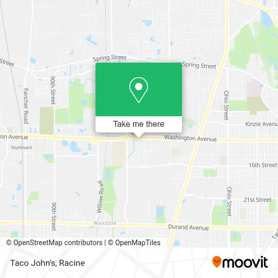 Taco John's map