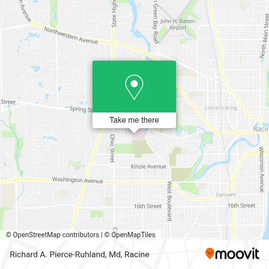Richard A. Pierce-Ruhland, Md map