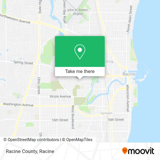 Racine County map