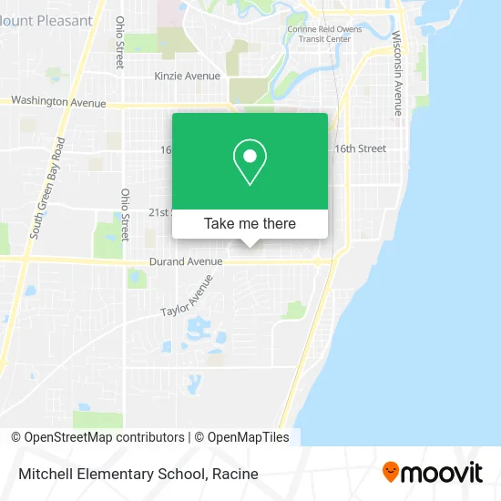 Mitchell Elementary School map