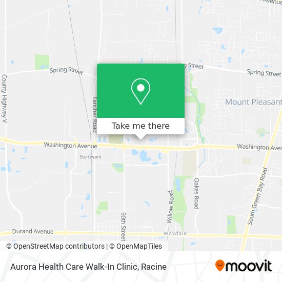 Aurora Health Care Walk-In Clinic map