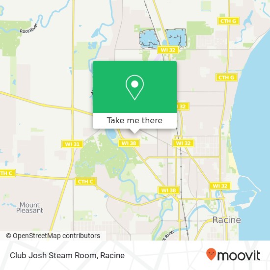 Mapa de Club Josh Steam Room