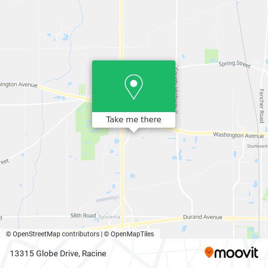 13315 Globe Drive map