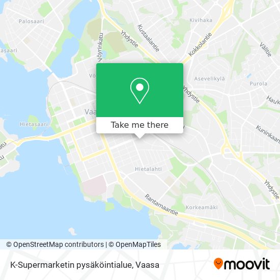 K-Supermarketin pysäköintialue map