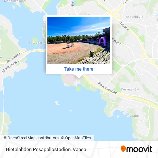 Hietalahden Pesäpallostadion map