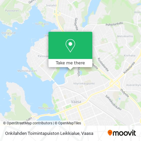 Onkilahden Toimintapuiston Leikkialue map