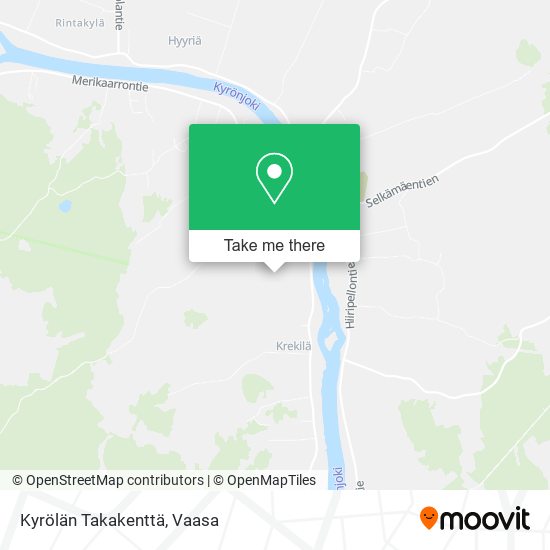 Kyrölän Takakenttä map