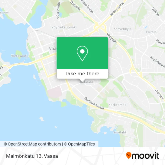 Malmönkatu 13 map