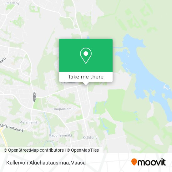 Kullervon Aluehautausmaa map