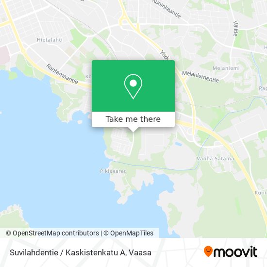 Suvilahdentie / Kaskistenkatu A map
